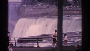Niagra Falls Canada (1964): Waterfall And People Enjoying It