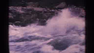 Niagra Falls Canada (1964): Rushing River Water On Bright Sunny Day