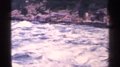 Niagra Falls Canada (1964): Very Large Amount Of Rushing White Water Crashing Down