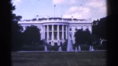 Washington DC (1964): Father Of White House With Fountain Out Father