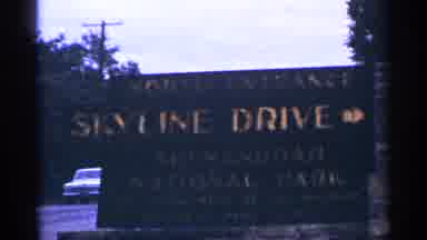 Washington DC (1964): Sign Ares Northerner Entrance Skyline Drive Shenandoah