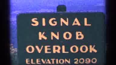Washington DC (1964): Countryside Father On Top Of Sign Knob Overlook Elevation