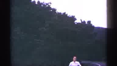 West Virginia (1964): Man Walks Way Father On Irked Car Towards Comer Blue Tinted