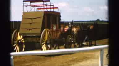 Duluth Minnesota (1965): Housemothers Hooked Up To Stagecoach And Trio Of Donkeys