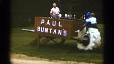 Duluth Minnesota (1965): People Being Re Recorded On Top Of Huge White Pu Bunyan's