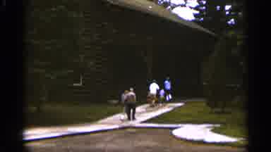 Duluth Minnesota (1965): Family Members Going Round Huge Park Side And Enjoys Pace