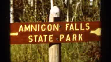 Duluth Minnesota (1965): Sign Ares Iconic Ellis State Park And Water Scudding Down