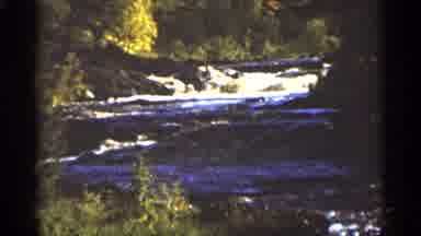Duluth Minnesota (1965): Swift Running River And Tree Turning Gold Father All On