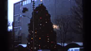 Florida USA (1966): Sign Ares Knoxville Tennessee A Shows Scene With Lit Christmas