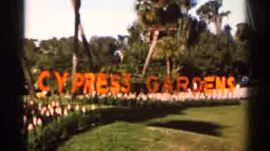 Florida USA (1966): Large Bright Sign Mys Cypress Greens A We See Lovely Shots Of
