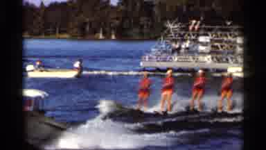Florida USA (1966): Big Like With People Ailing Boys And Water Skiing Father Fun