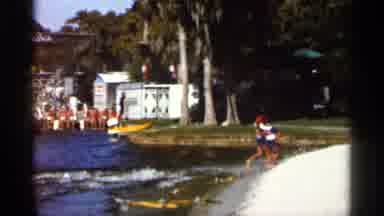 Florida USA (1966): Six People Leaching Earshot With Skis On Club Like Activity