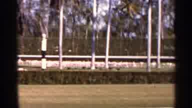 Florida USA (1966): Three Tiered Water Fountain Is In Father Of Building