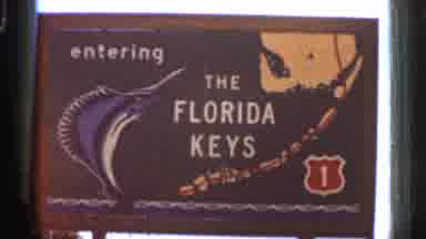 Florida USA (1966): Going Down Highway Entering Floridness Keys Some Time Go