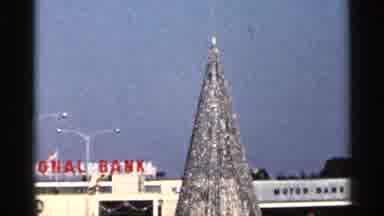 Florida USA (1966): Tinseled Christmas Tree Stands In Father Of Bk ANOther