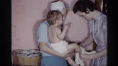 New York (1955): Woman Hold Up Child S Another Put Ants On Child's Legs Woman In