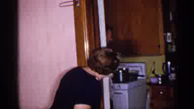 New York (1955): Old Couple Having Fun And Talking In Kitchen Smiling And Laughing