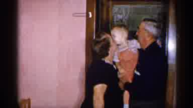 New York (1955): Grind M Kisses Grind Child And His Grind Holding Child Tightly