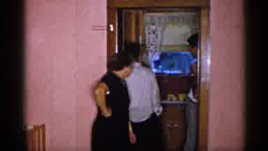 New York (1955): Man Awkwardly Passes By While Two Women Are Looking