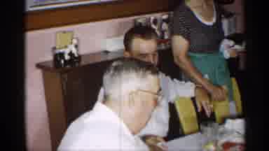 New York (1955): Family Conversion While Smoking Farther Sharing Dinner And Child