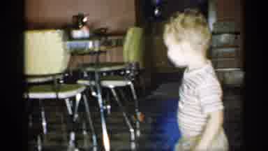 New York (1955): Cute Toddler Running Into Kitchen Only Looking Like He Md Mistake