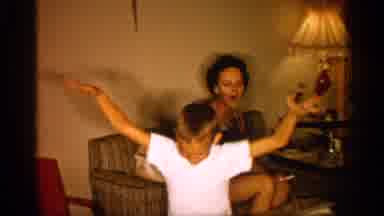 Alabama (1958): Boy Dancing In Living Room In Father Of Women Laughing