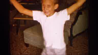 Alabama (1958): Kid Fooling Around In Living Room And Dancing With His Dad