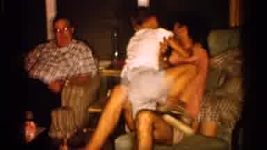 Alabama (1958): Boy Drys To Wrestle With His Father And Other Family Mesmer