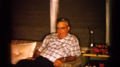 Alabama (1958): Sleeping Man Sitting On Couch While We Expose Him To Otherworldly