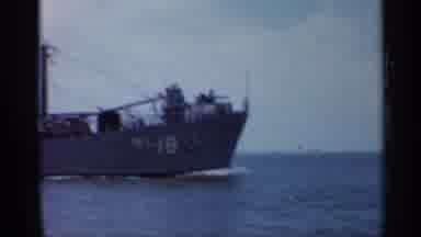 Florida (1958): Large Ship On Like With Large City In Background
