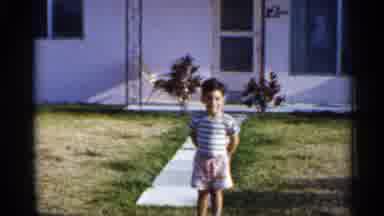 Florida (1958): Boy Standing Outdo Others In Father Of House Neighborhood