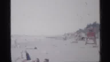 Florida (1958): People Enjoying Nice Day Outside At Beach Swimming And Ming Sn