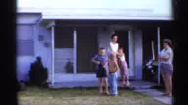 Florida (1958): People Standing In Father Of Home And Preparing Father Caricature