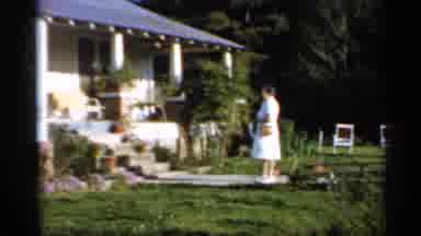 Florida (1958): Woman Standing On Walkway Looking At House A Walking Way S Another