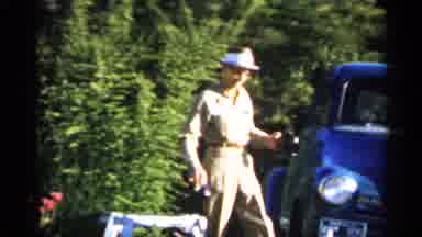 Florida (1958): Grandpa Moves Towards Grandma And His Grandchild Inside Big Size