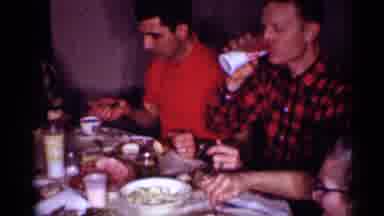 New Jersey (1958): Family And Others Are Taking Food With Each Other