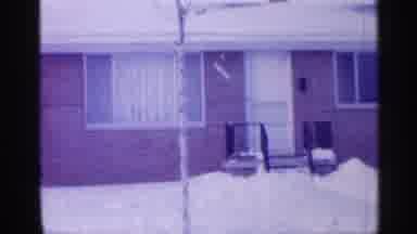 New Jersey (1958): In Neighborhood Of Brick Homes Snow As Covered Awns And Rod