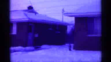 New Jersey (1958): Street Houses In Neighborhood Covered In Snow