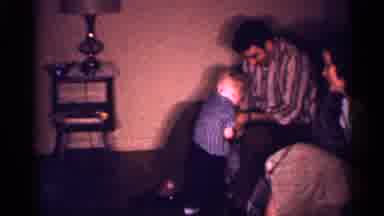 New Jersey (1958): Toddler Being Tickled By His Father While His Mir And Older