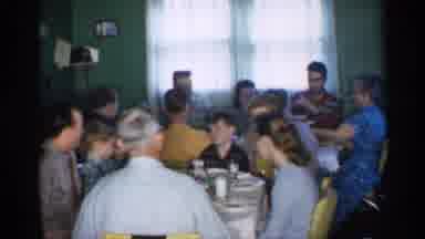 New Jersey (1958): Family Gathered Around The Table Eating And Chatting With Each