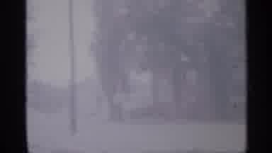 New Jersey (1958): Old Video Tape Of Someone Driving By Quickly In Country