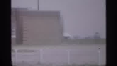 New Jersey (1958): Briny Film Displays Brick School House With Flag Pole Trees And