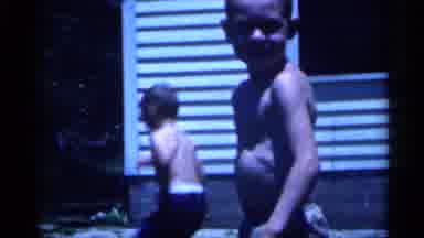 New Jersey (1958): Couple Of Shirtless Kids Just Hanging Out On Nice Summer Day