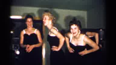New Jersey (1958): Four Young Councilwoman St Rt Dancing To Music