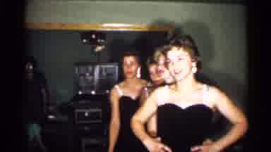 New Jersey (1958): Four Pretty Classy Dressed Elegantly Rehearsing In House