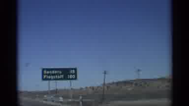 Arizona (1959): Driving Through Desert Sign Mys Sanders 35 Flagstaff