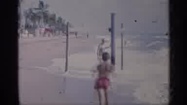 California (1959): People Playing And Enjoying Wm Sunny Day On Beech