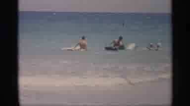 California (1959): Group Of Gents And Ladies Enjoys Sea Skying With Leaching