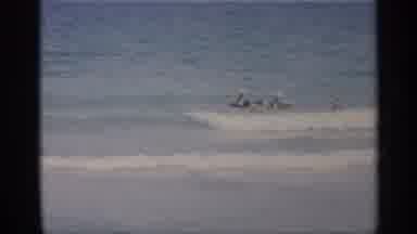 California (1959): People Doing Swimming In Water Ocean Surf Beach Sn Sun Blue Sky