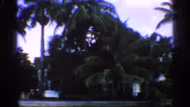 California (1959): A White Beautiful Hotel With 3 Others In A Pool